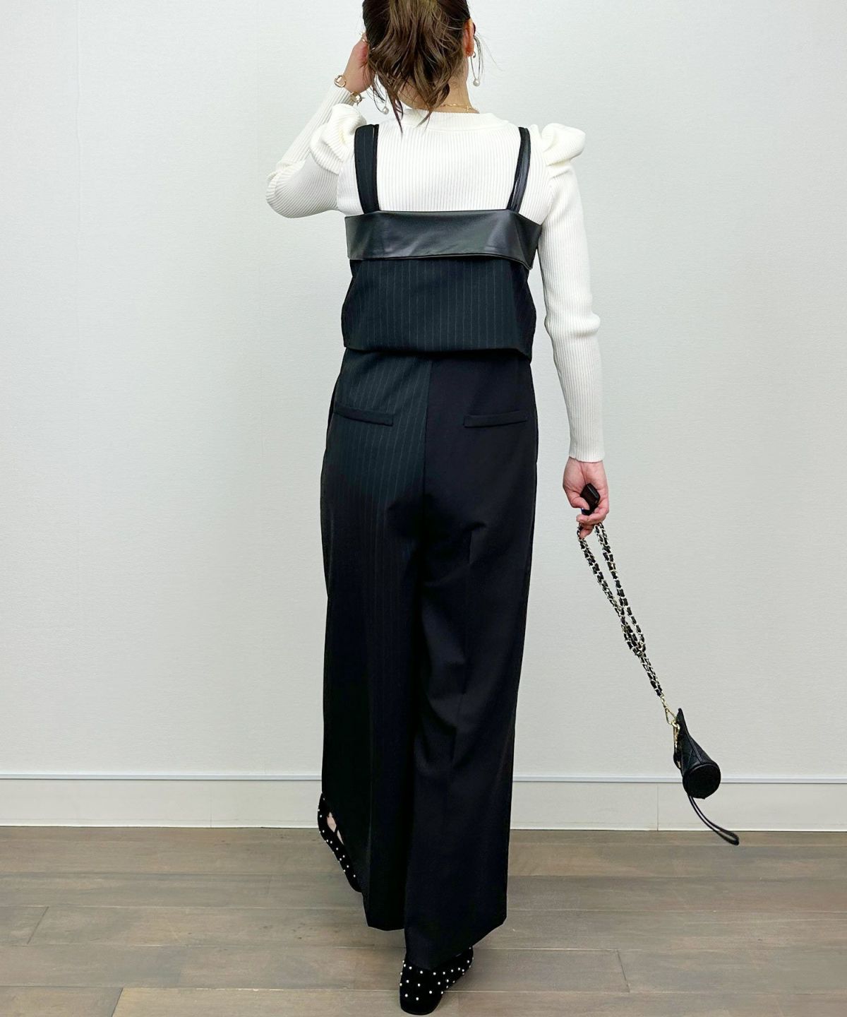 model：H164　着用サイズ：M　ブラック