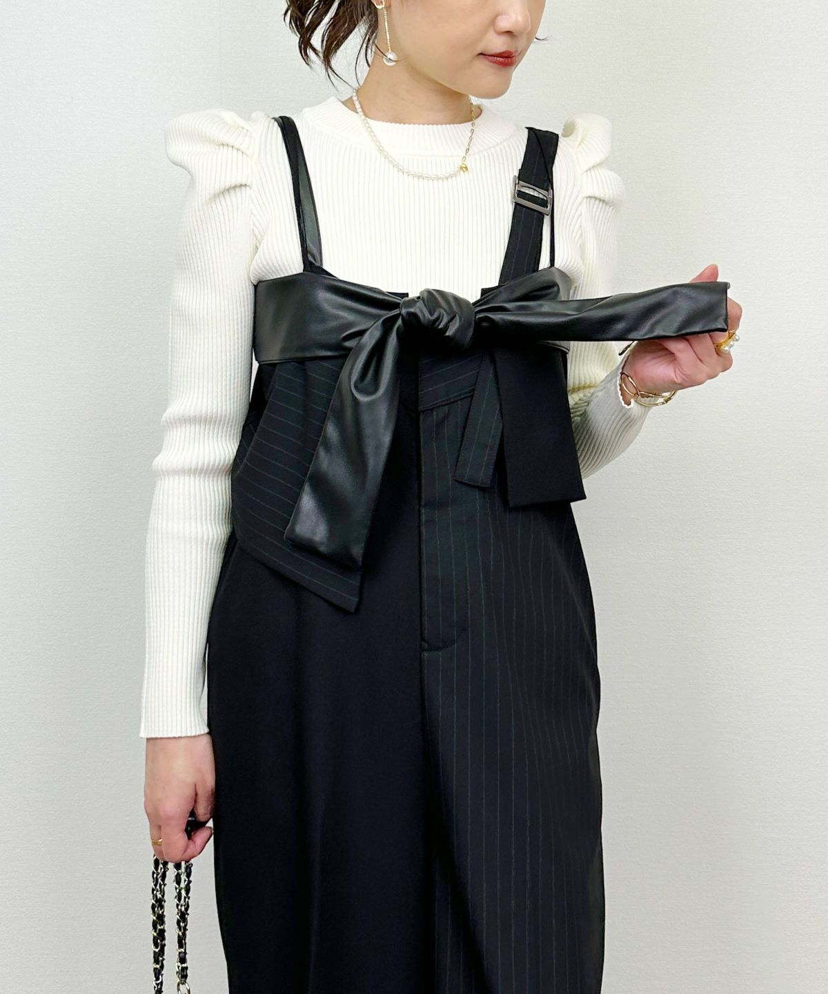 model：H164　着用サイズ：M　ブラック