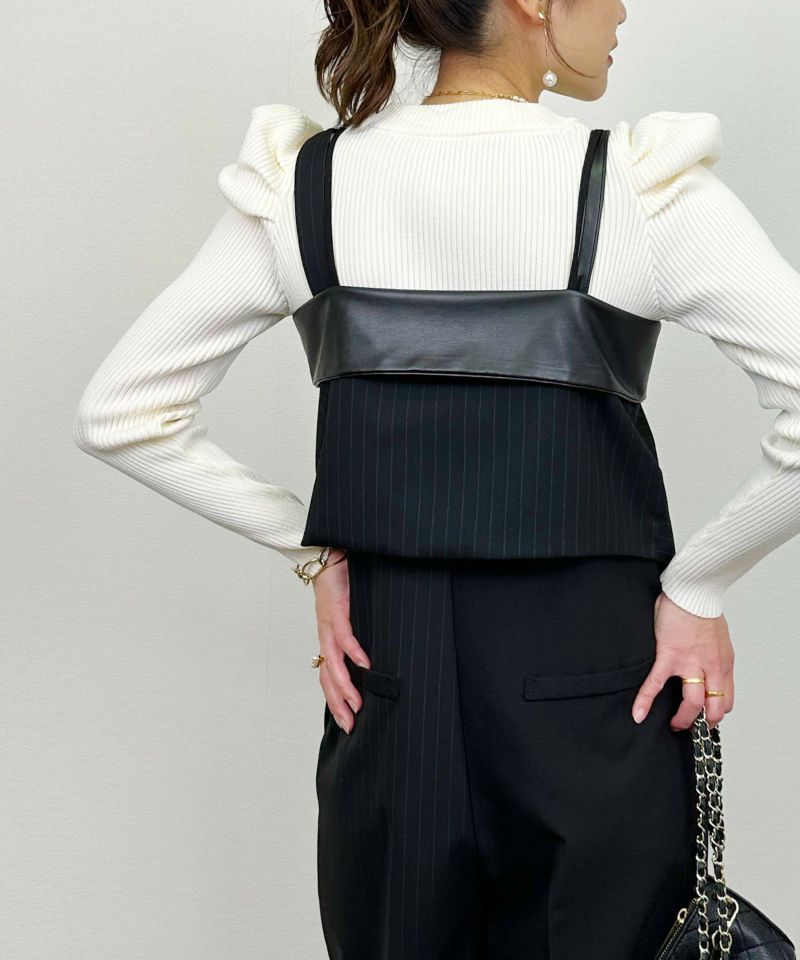 model：H164　着用サイズ：M　ブラック