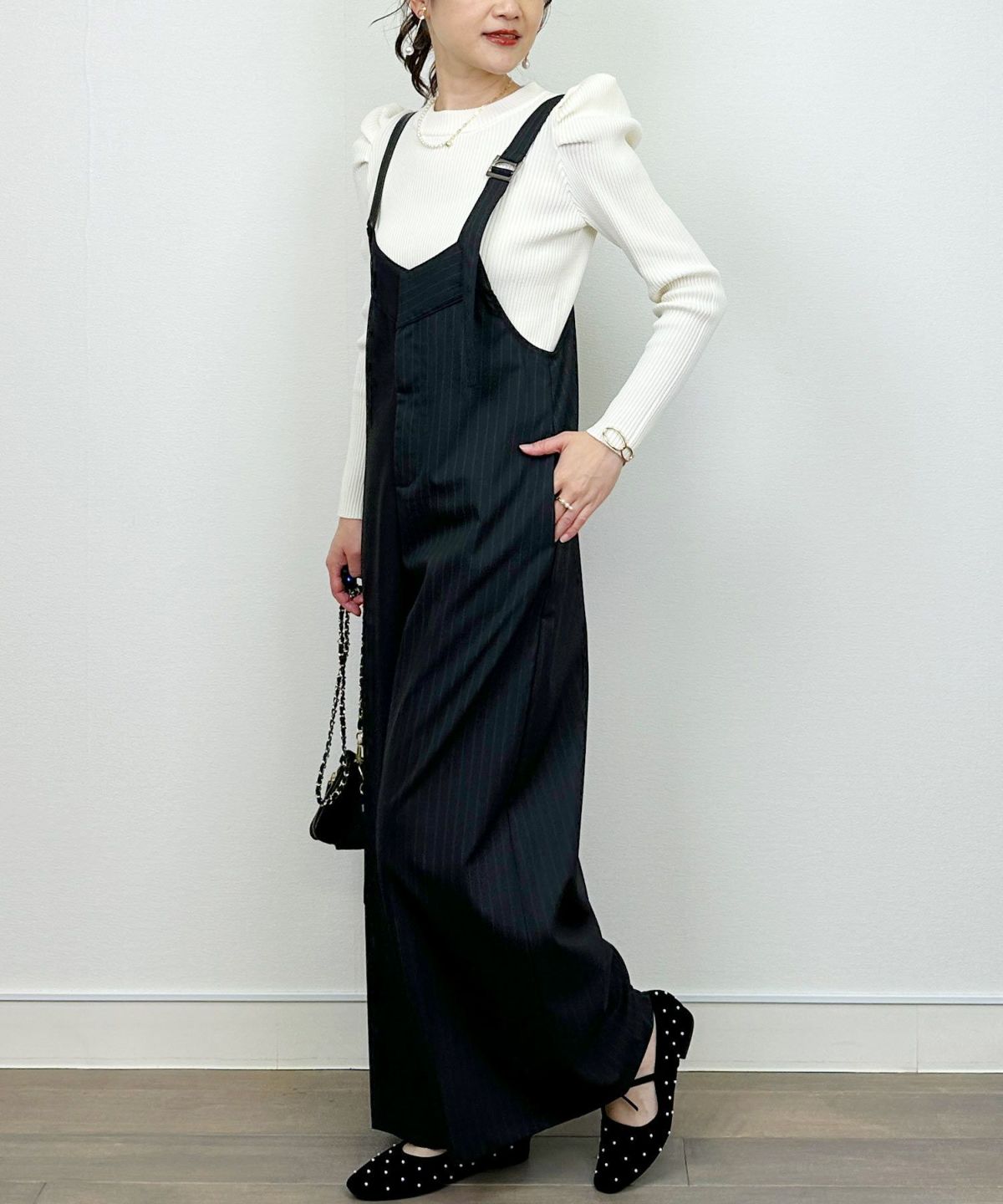 model：H164　着用サイズ：M　ブラック