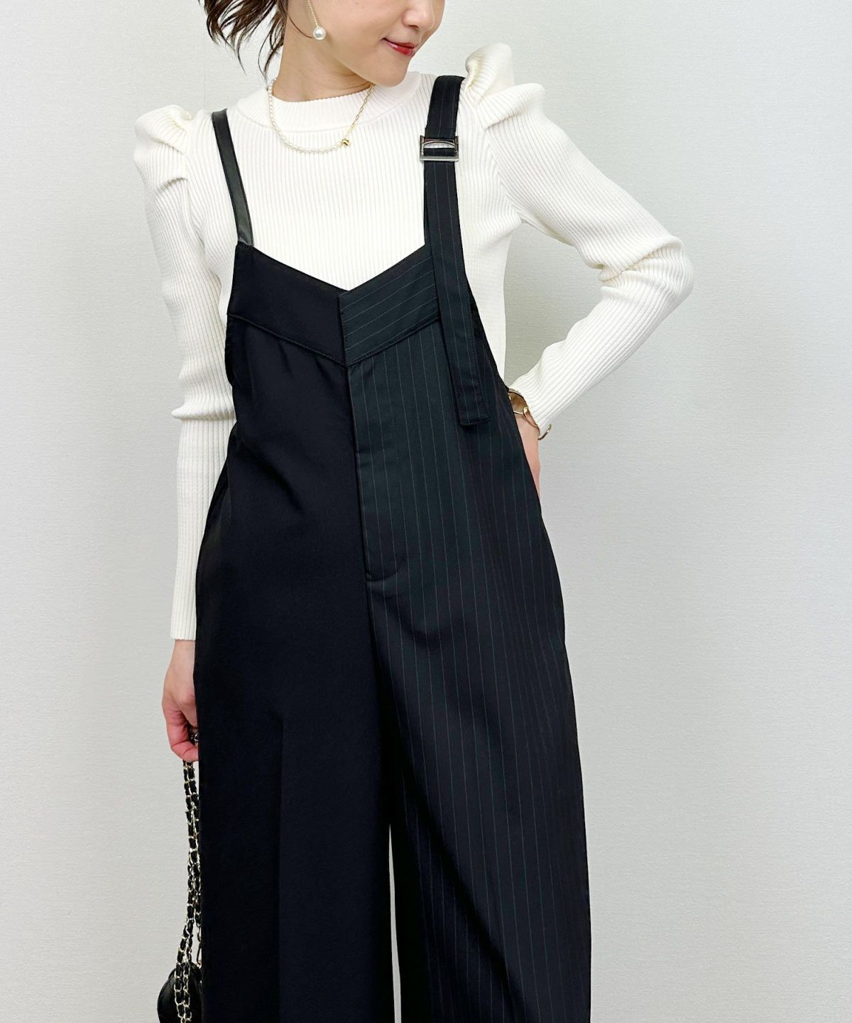 model：H164　着用サイズ：M　ブラック