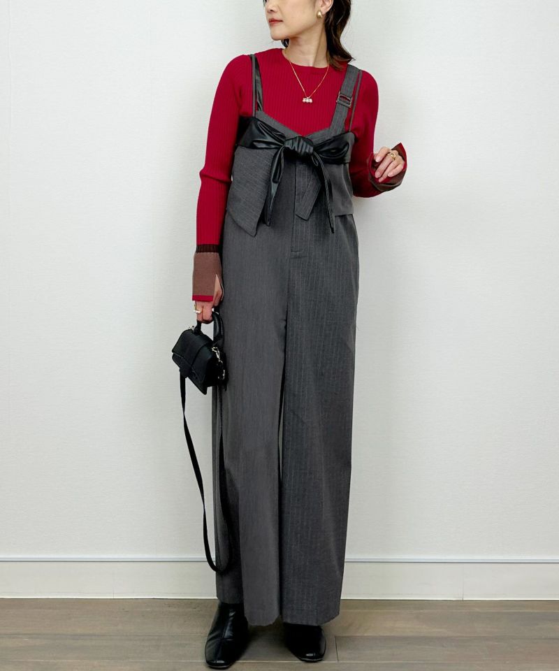 model：H164　着用サイズ：M　チャコールグレー