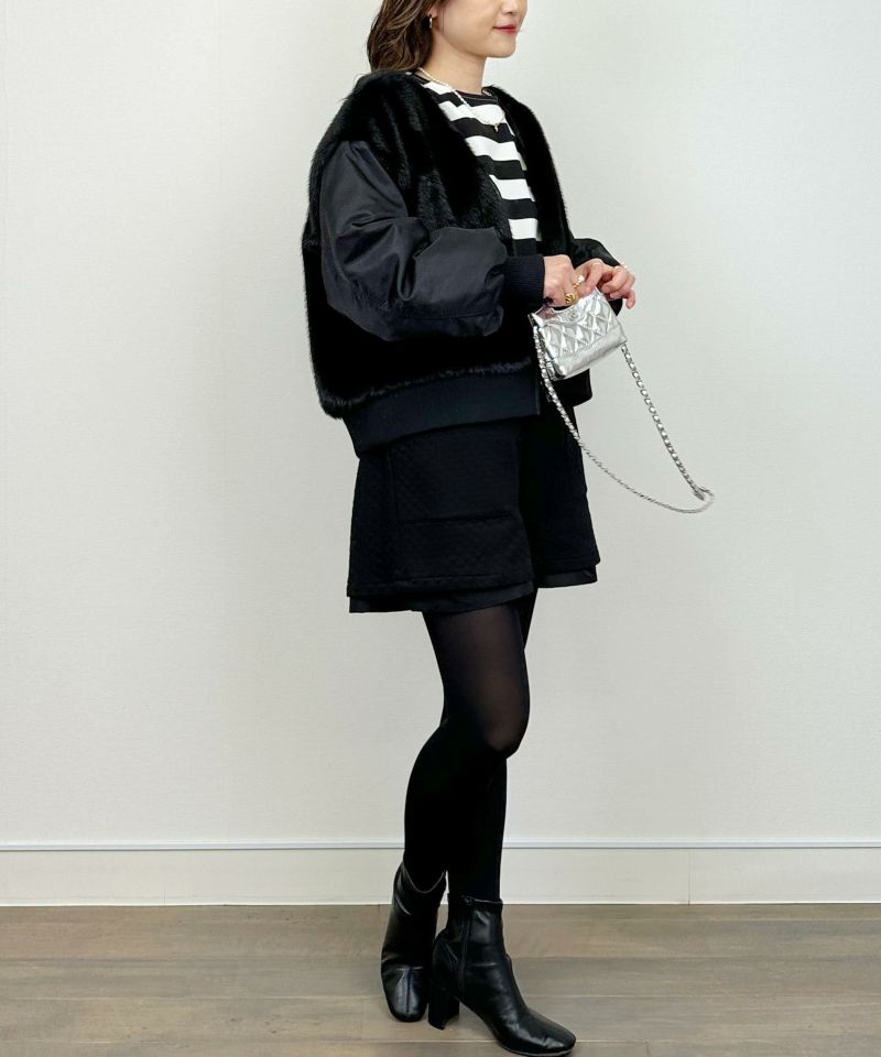 model：H164　着用サイズ：M　ブラック