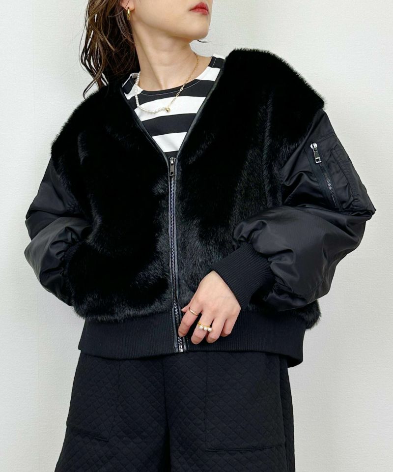 model：H164　着用サイズ：M　ブラック