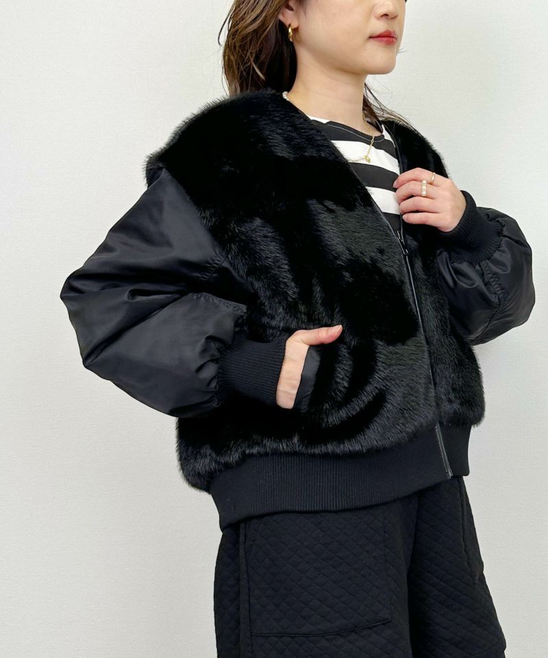 model：H164　着用サイズ：M　ブラック