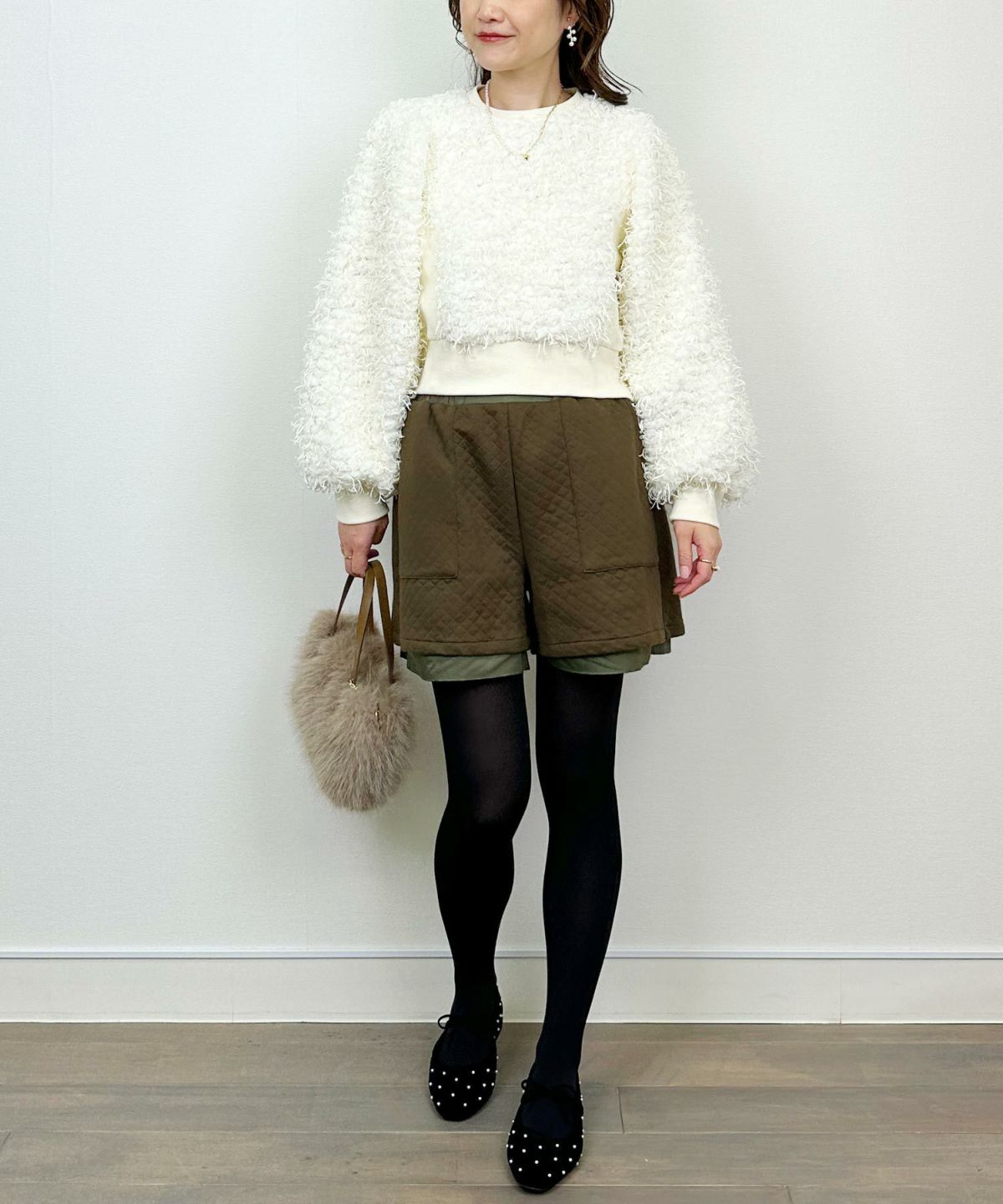 model：H164　着用サイズ：M　カーキ