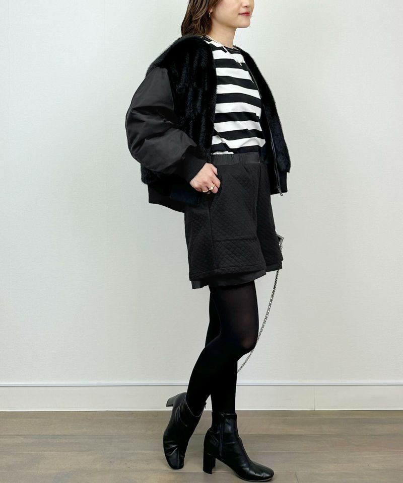 model：H164　着用サイズ：M　ブラック