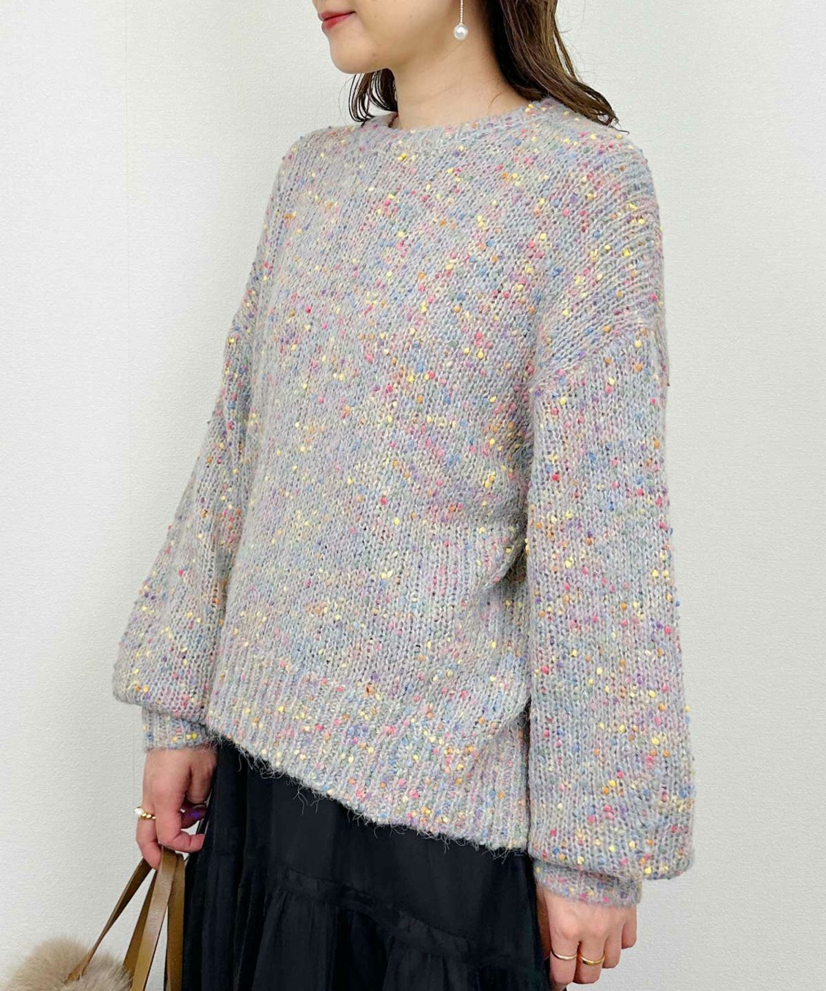 model：H164　着用サイズ：M　ライトグレー