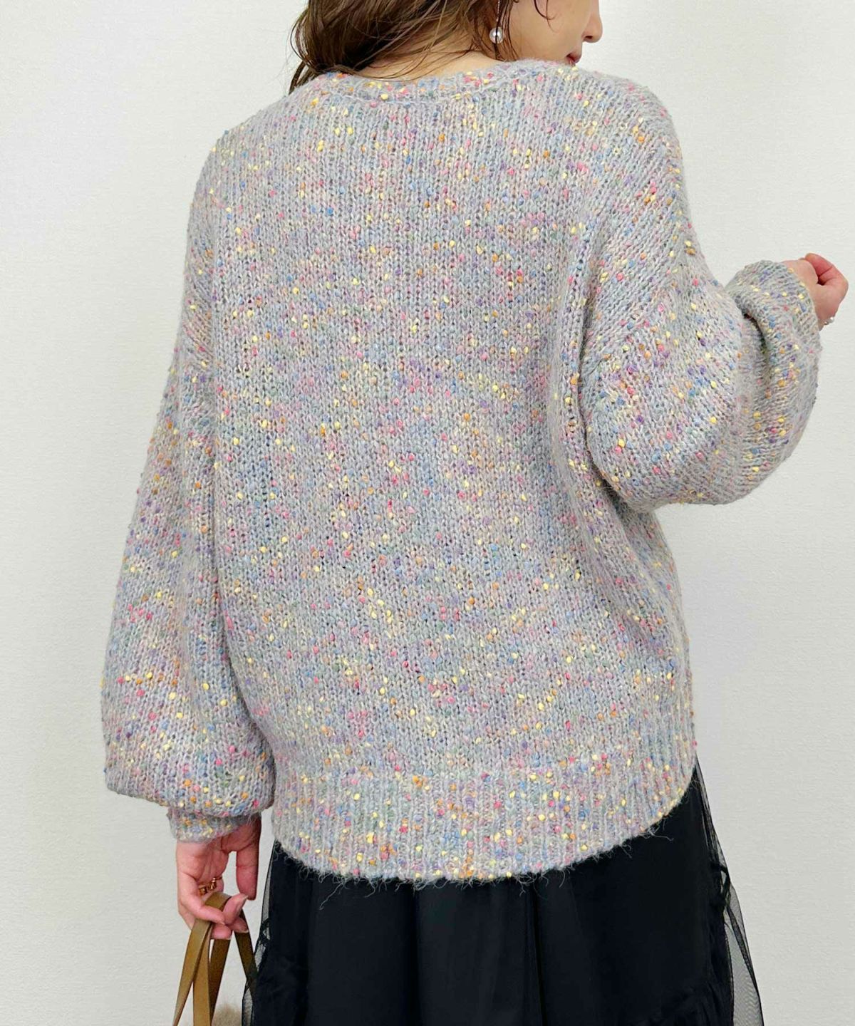 model：H164　着用サイズ：M　ライトグレー