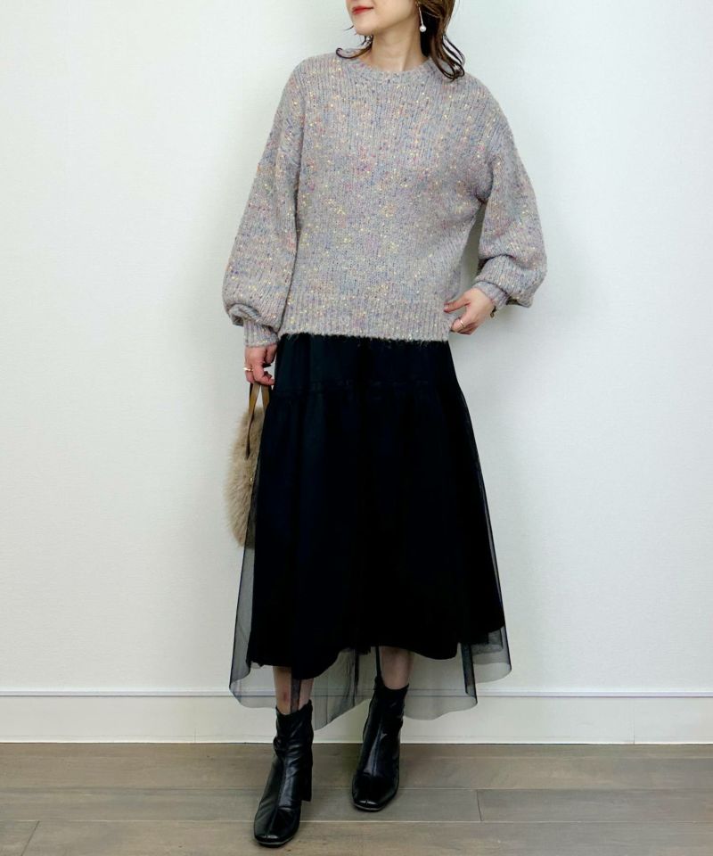 model：H164　着用サイズ：M　ライトグレー