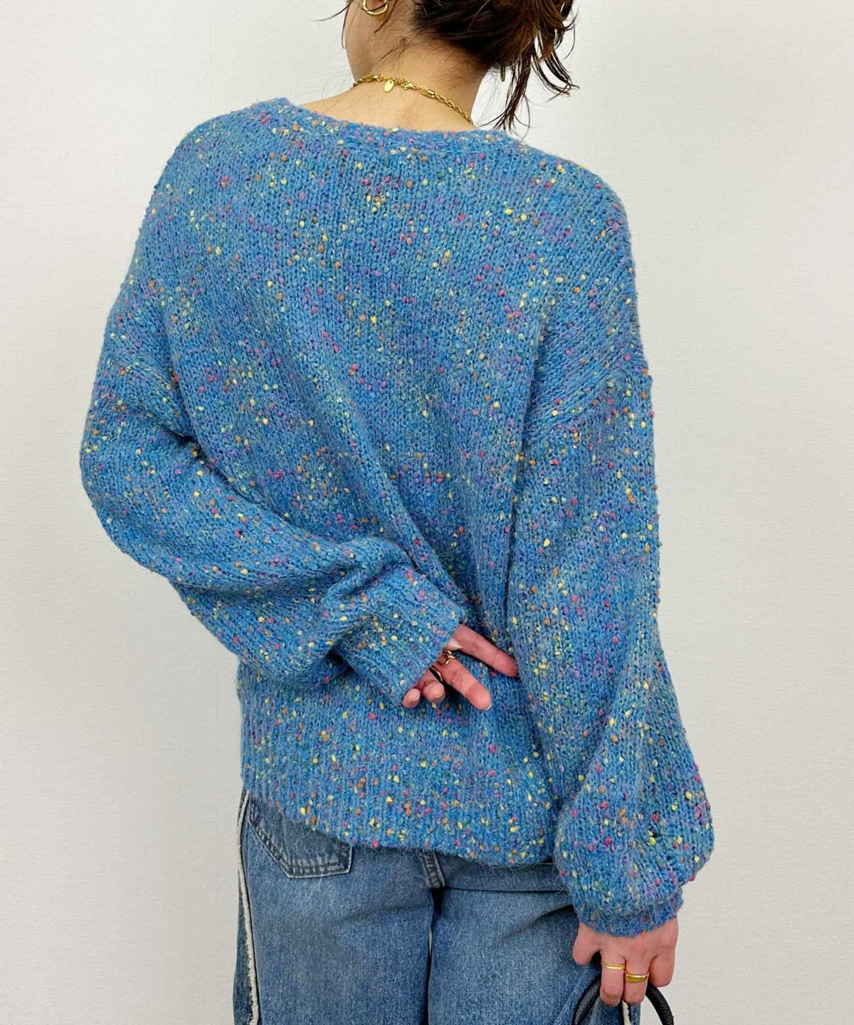 model：H164　着用サイズ：M　ブルー