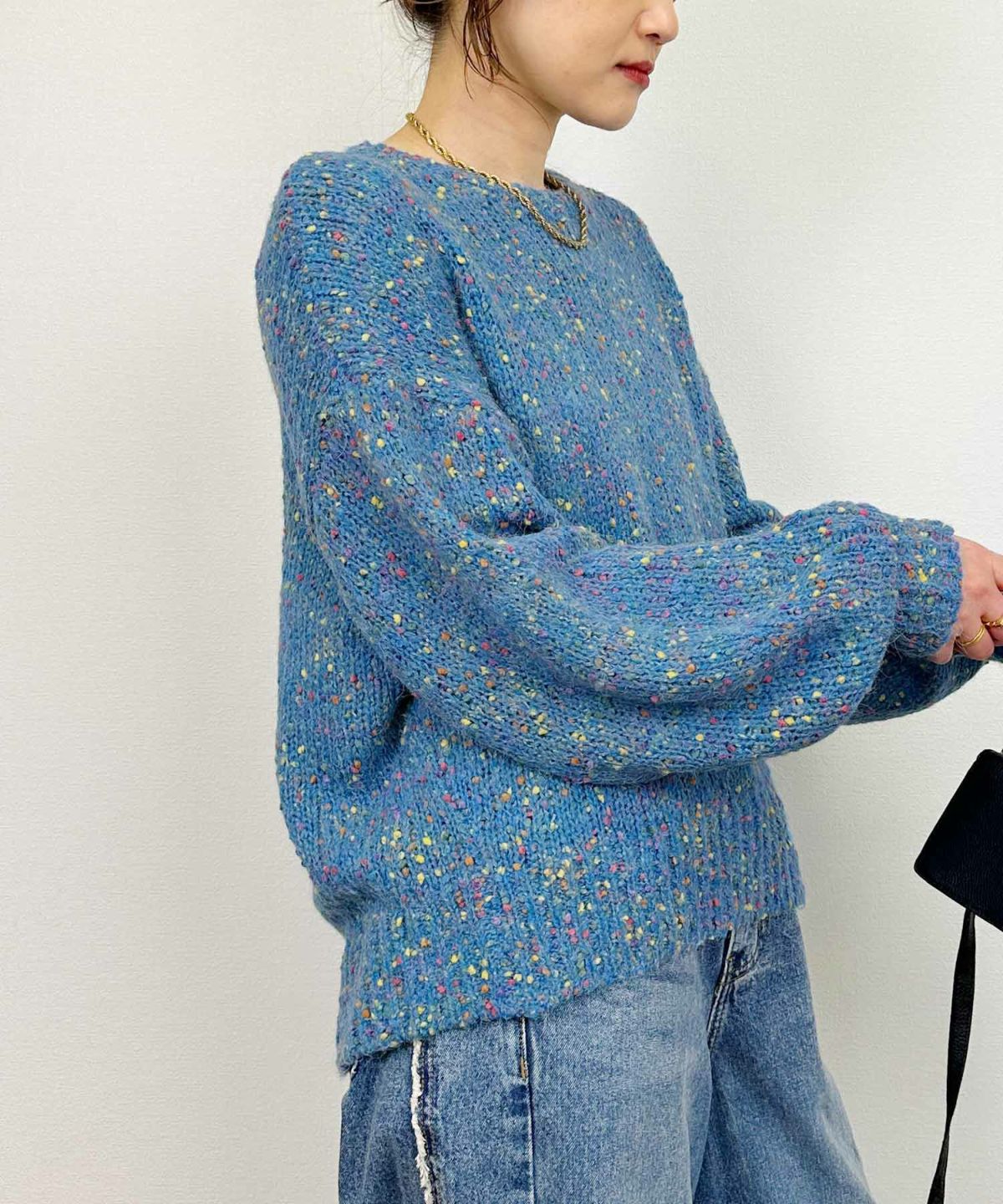 model：H164　着用サイズ：M　ブルー