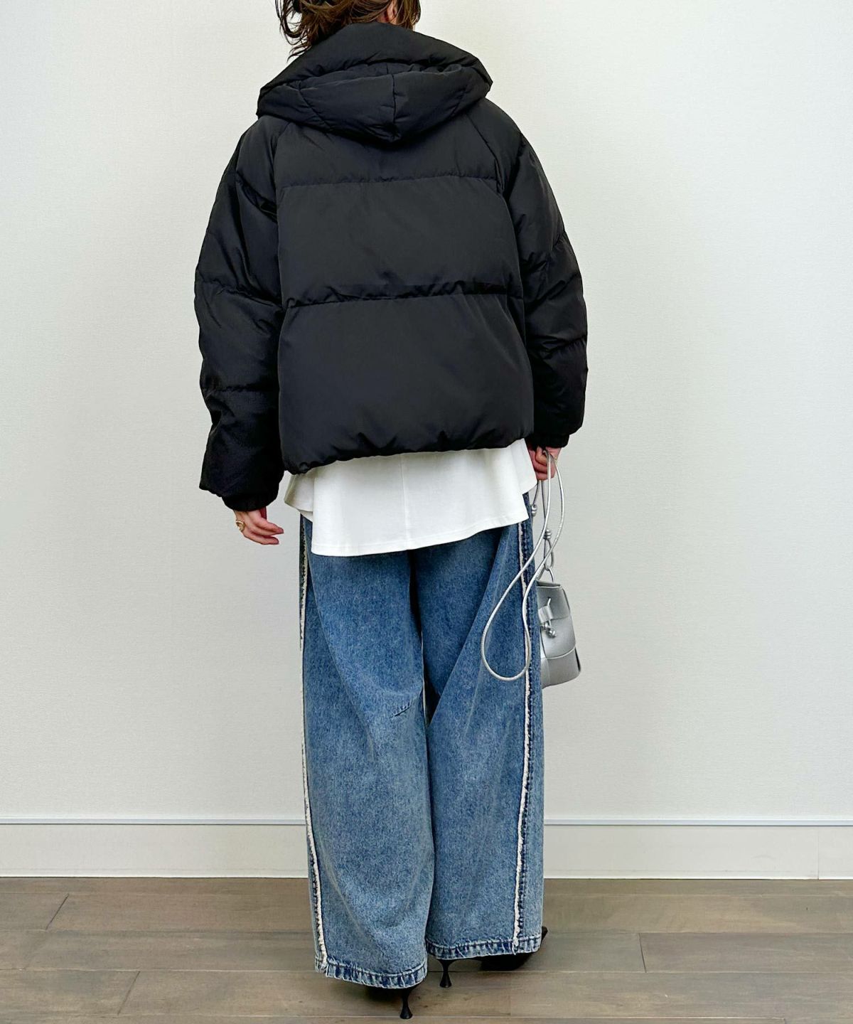 model：H164　着用サイズ：M　ブラック