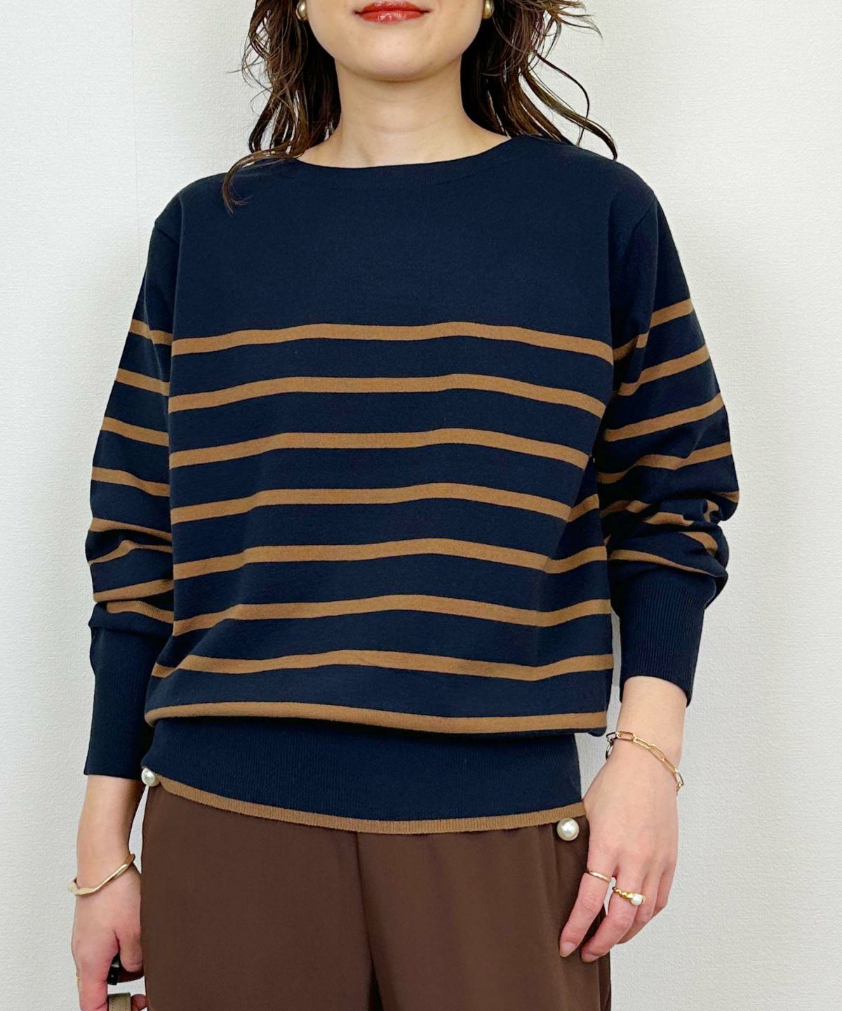 model：H164　着用サイズ：M　ネイビー