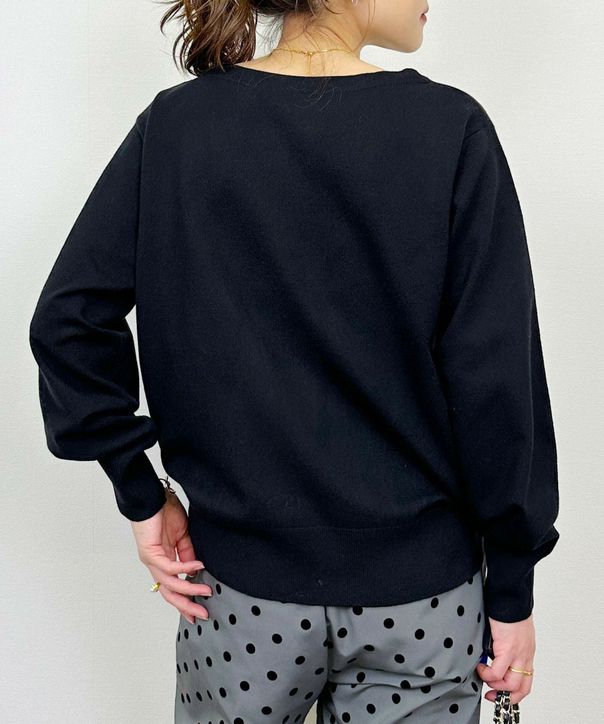 model：H164　着用サイズ：M　ブラック