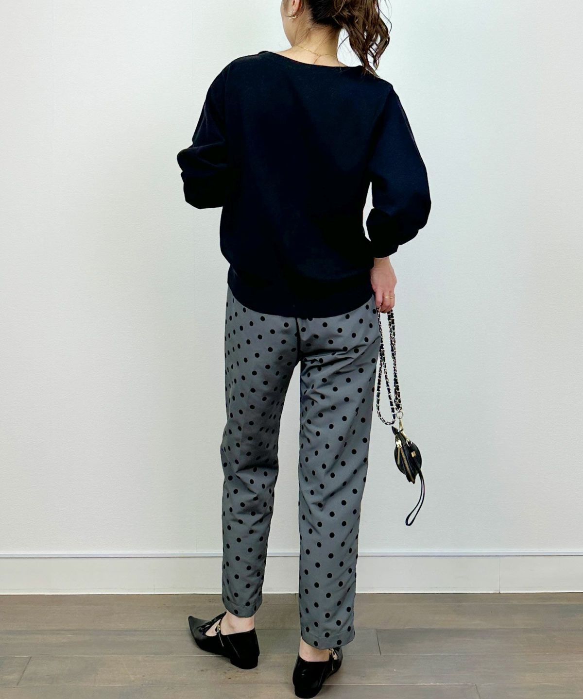 model：H164　着用サイズ：M　ブラック