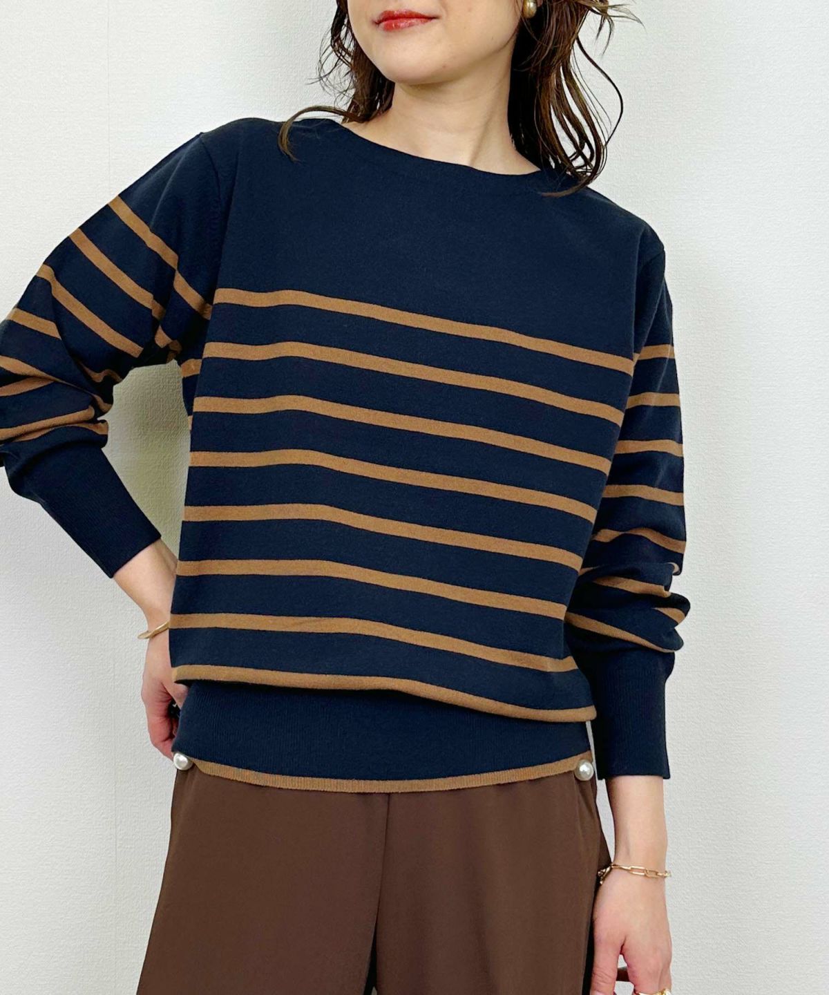 model：H164　着用サイズ：M　ネイビー