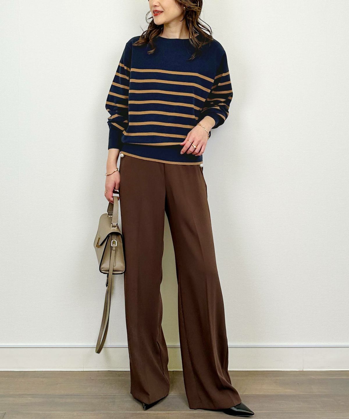 model：H164　着用サイズ：M　ネイビー