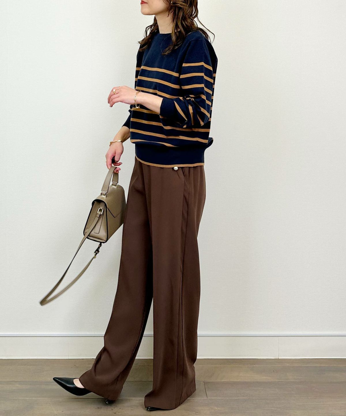 model：H164　着用サイズ：M　ネイビー