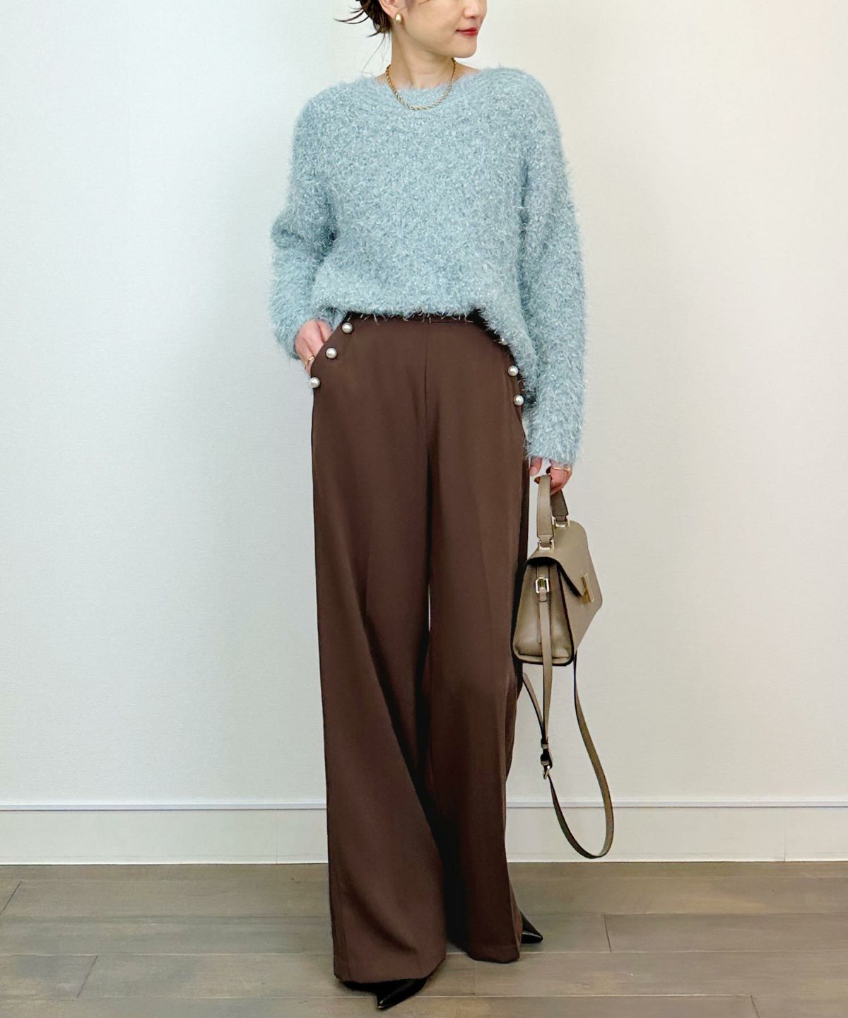 model：H164　着用サイズ：M　ブルー