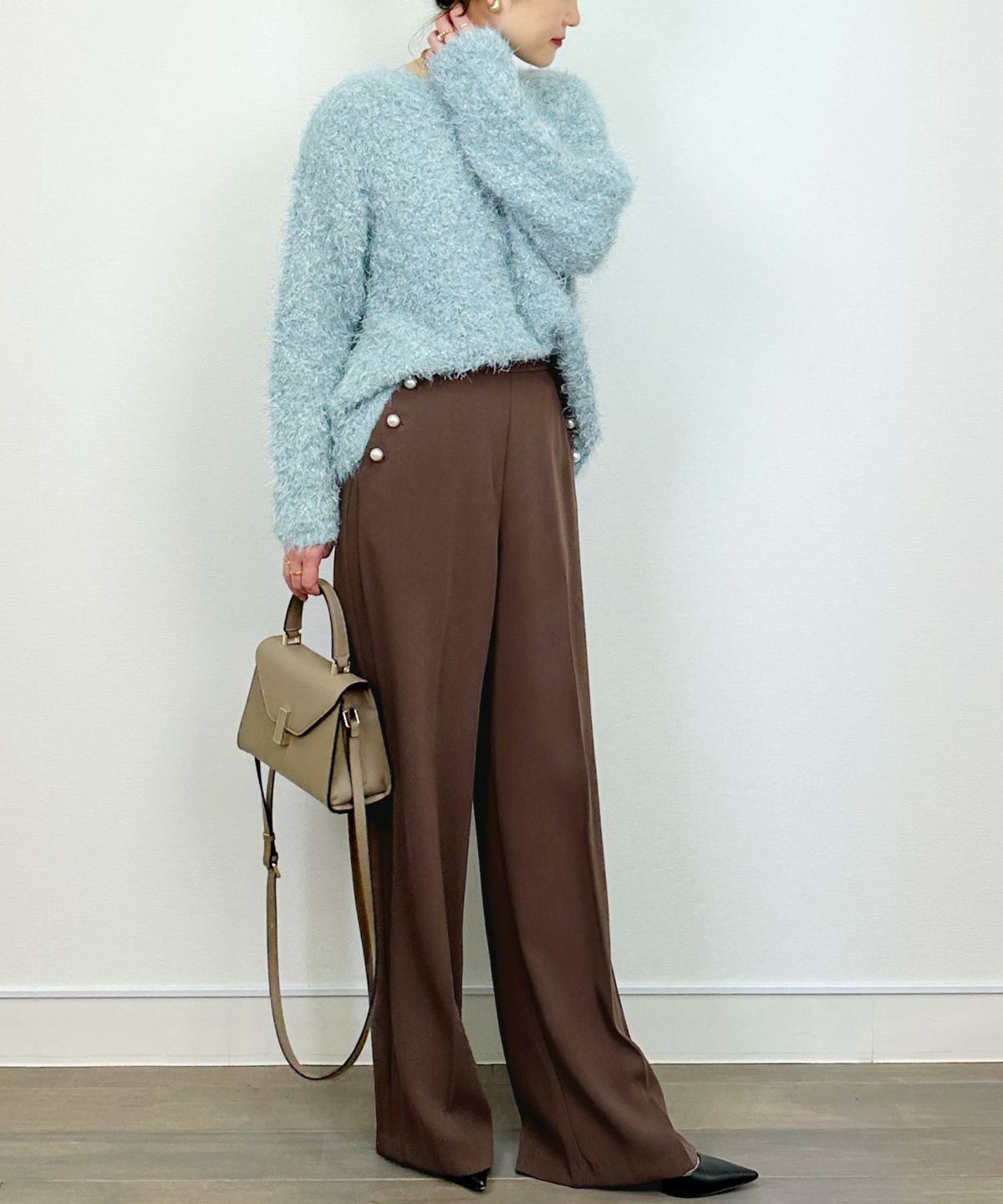 model：H164　着用サイズ：M　ブルー