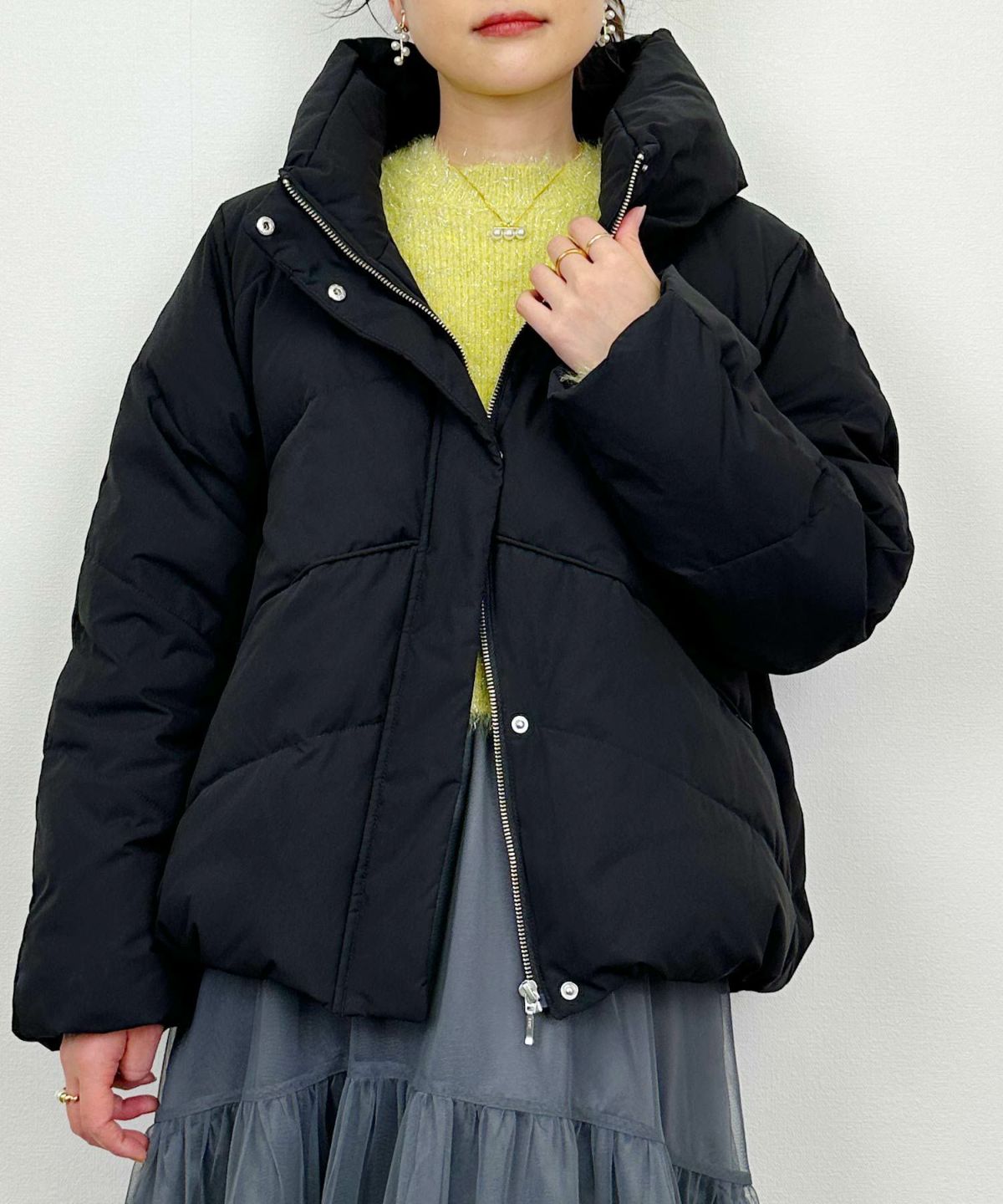 model：H164　着用サイズ：M　ブラック