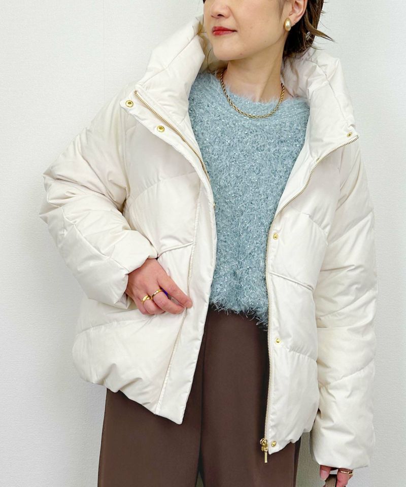 model：H164　着用サイズ：M　アイボリー