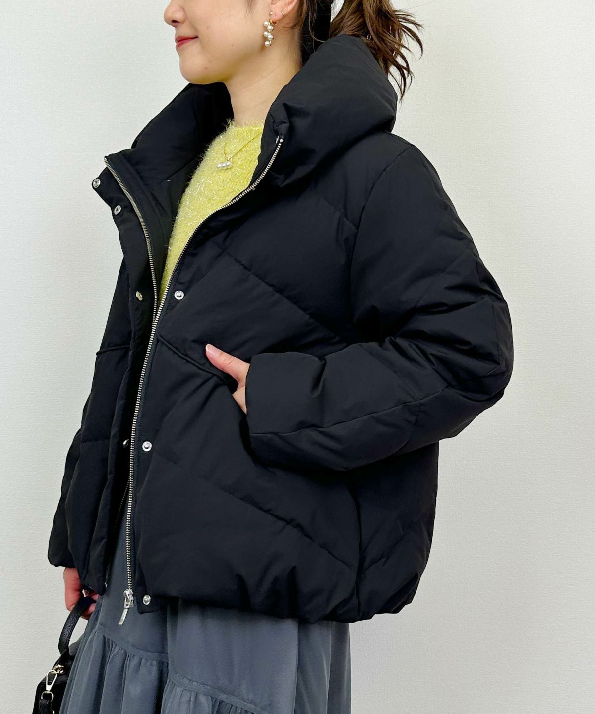 model：H164　着用サイズ：M　ブラック