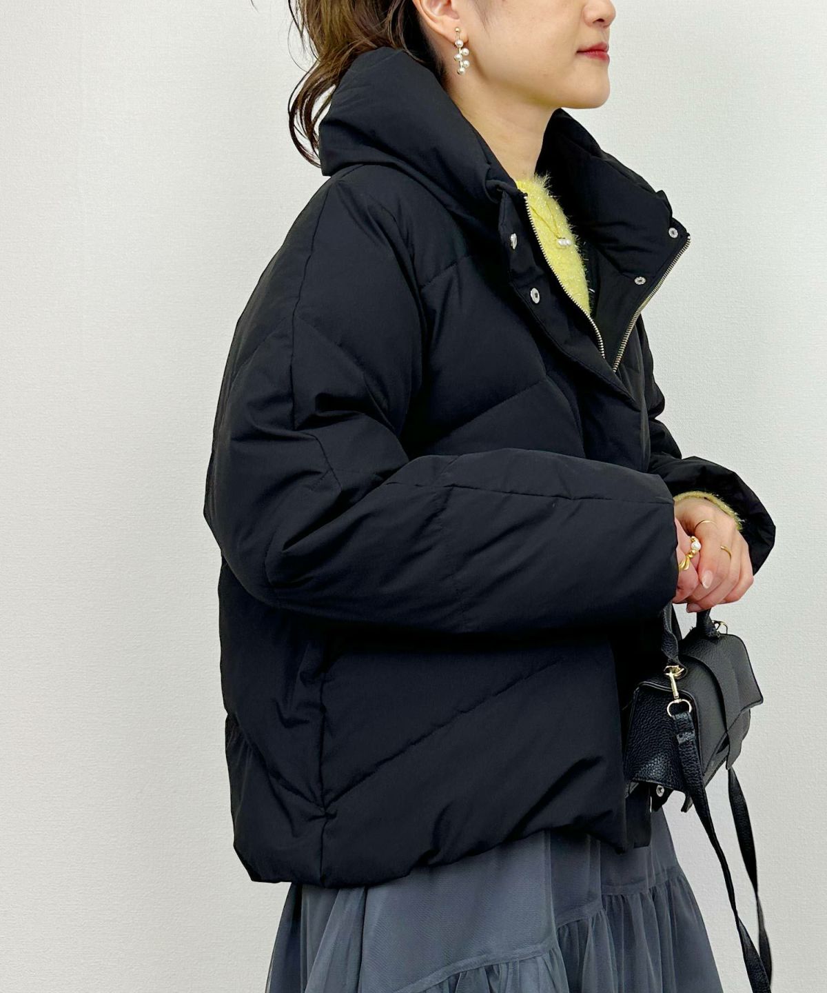 model：H164　着用サイズ：M　ブラック