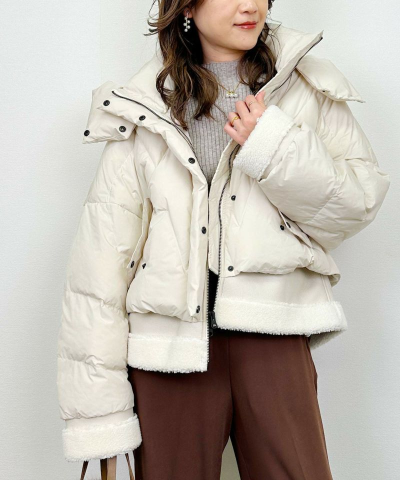 model：H164　着用サイズ：M　オフホワイト