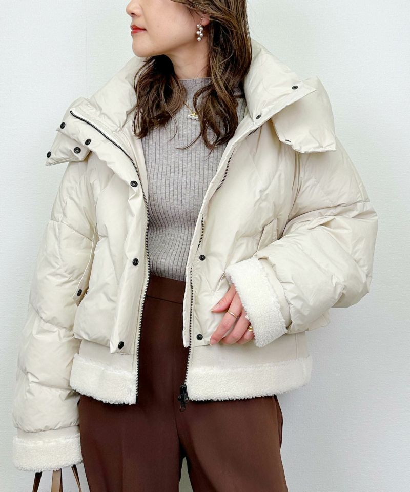 model：H164　着用サイズ：M　オフホワイト