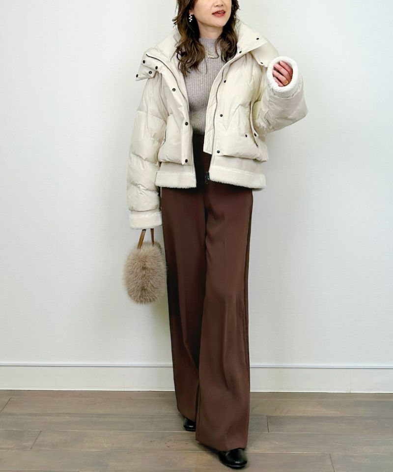 model：H164　着用サイズ：M　オフホワイト