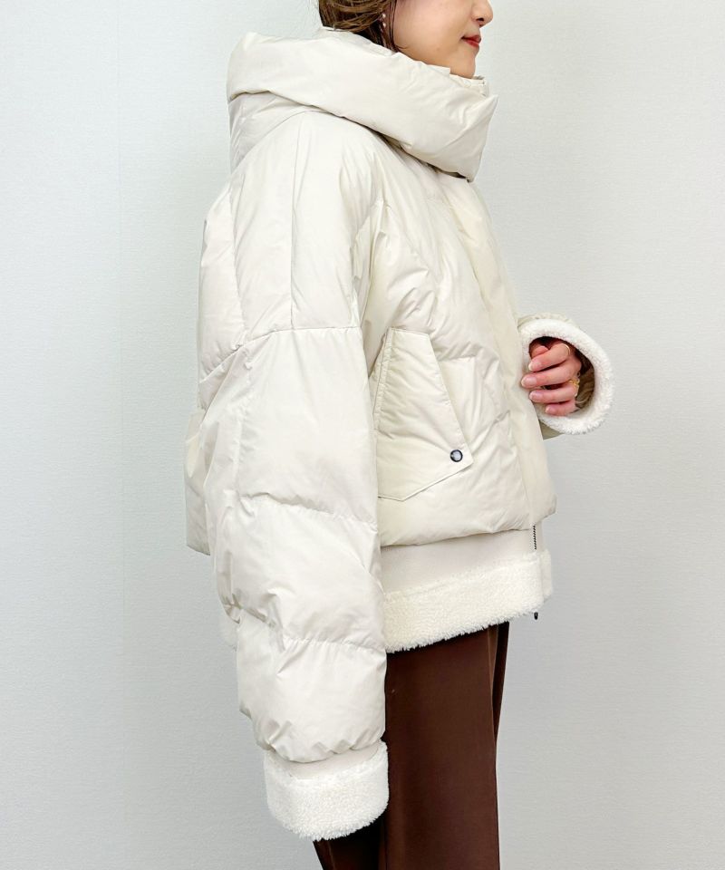 model：H164　着用サイズ：M　オフホワイト