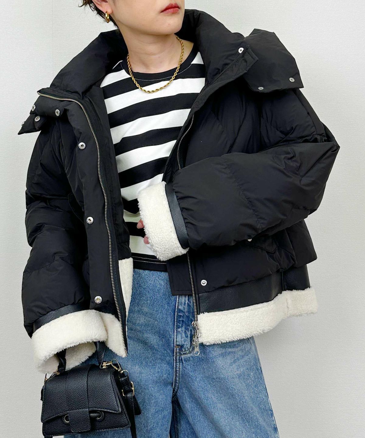 model：H164　着用サイズ：M　ブラック