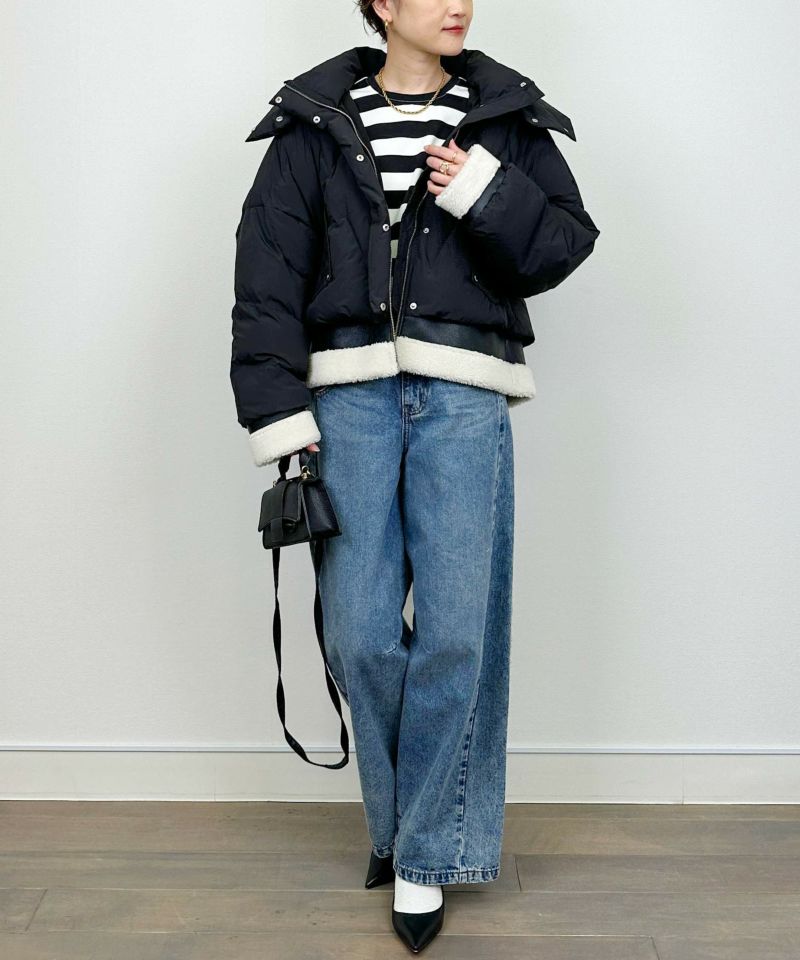 model：H164　着用サイズ：M　ブラック