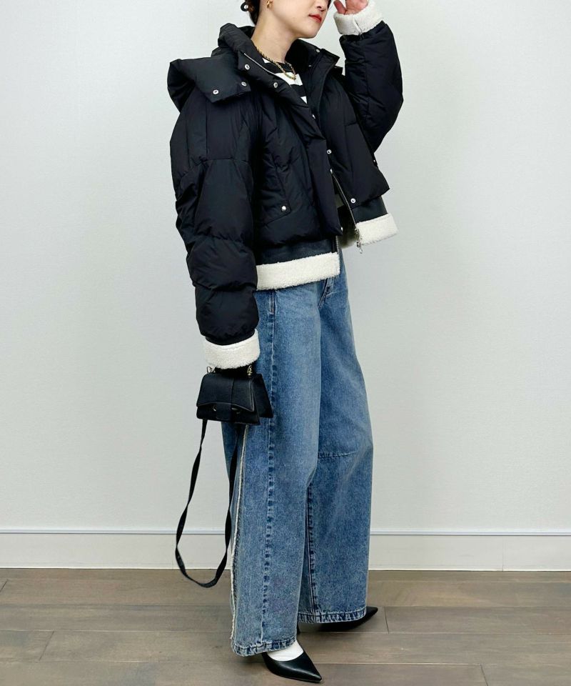 model：H164　着用サイズ：M　ブラック