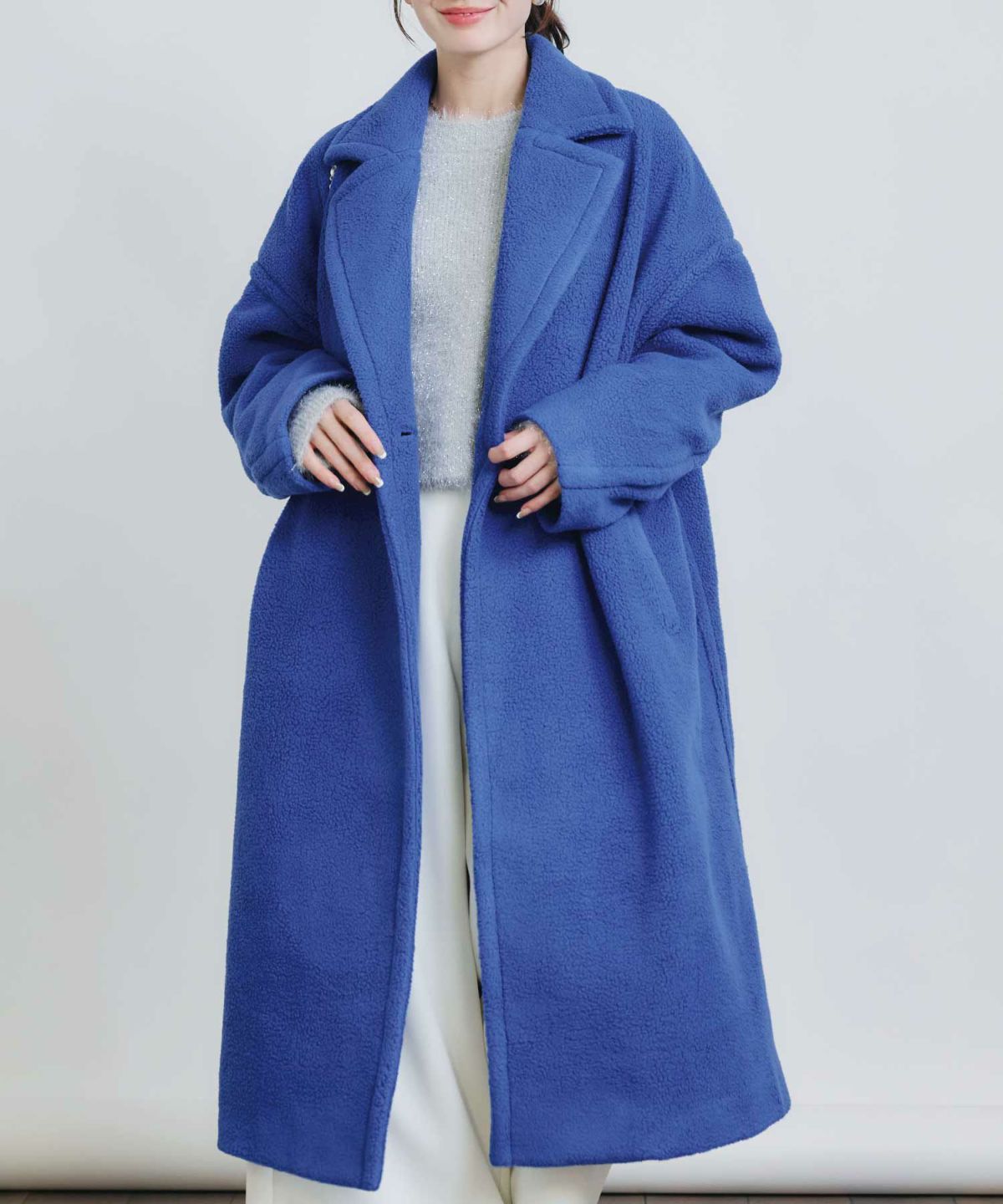 model：H155　着用サイズ：M　ブルー