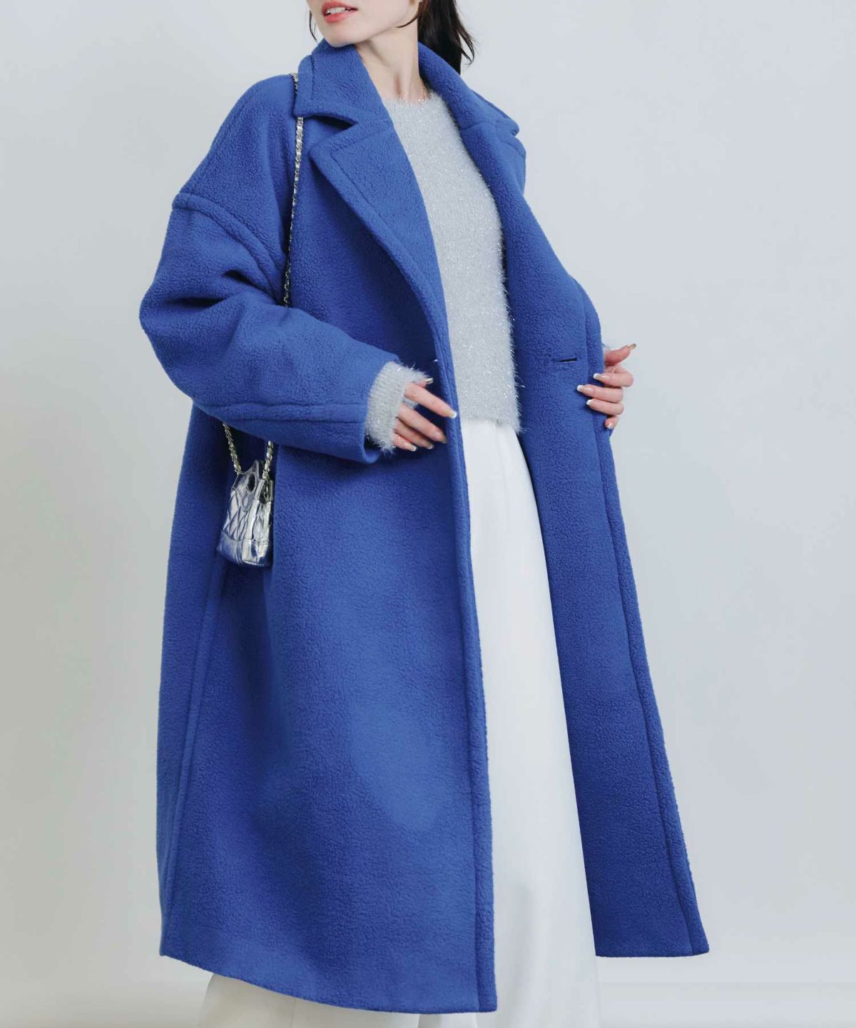 model：H155　着用サイズ：M　ブルー