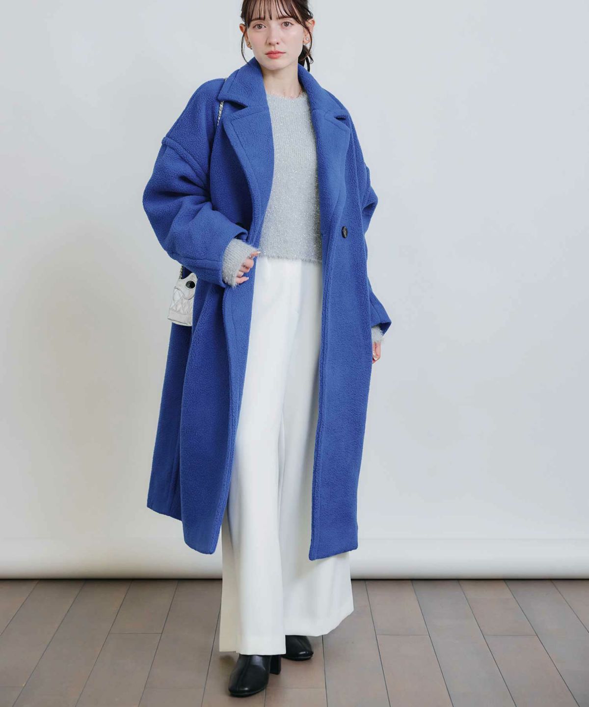 model：H155　着用サイズ：M　ブルー