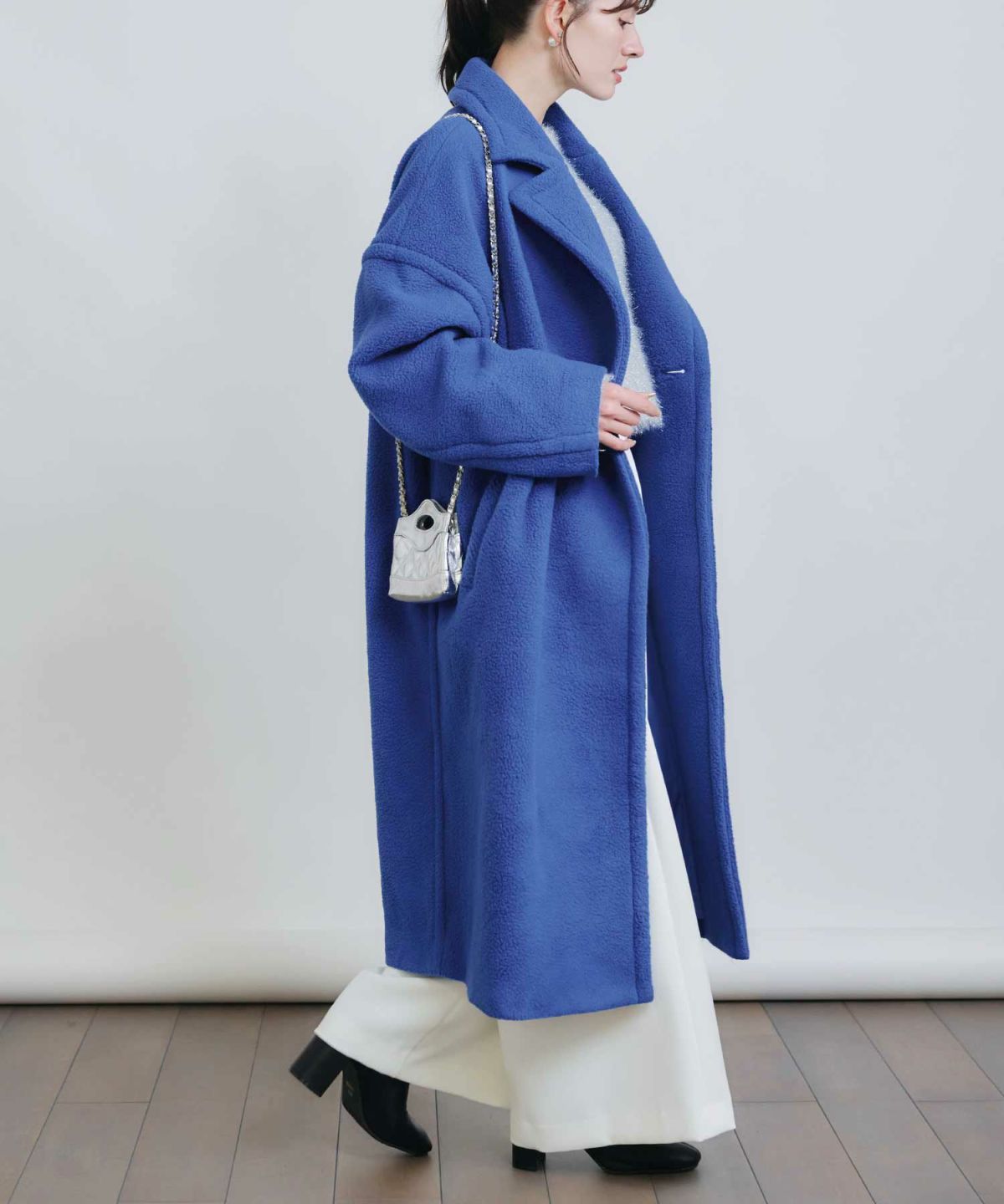 model：H155　着用サイズ：M　ブルー