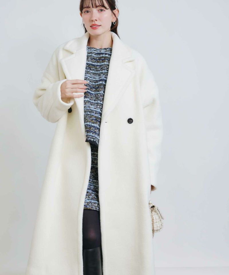 model：H155　着用サイズ：M　オフホワイト