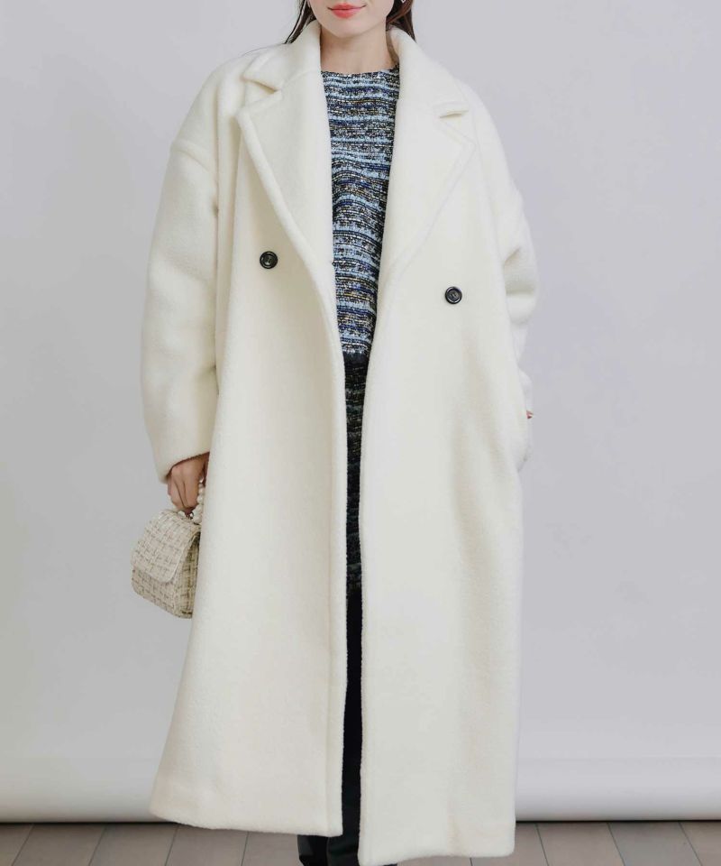 model：H155　着用サイズ：M　オフホワイト