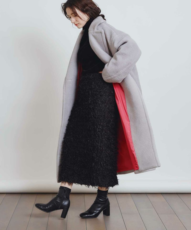 model：H155　着用サイズ：M　ライトグレー