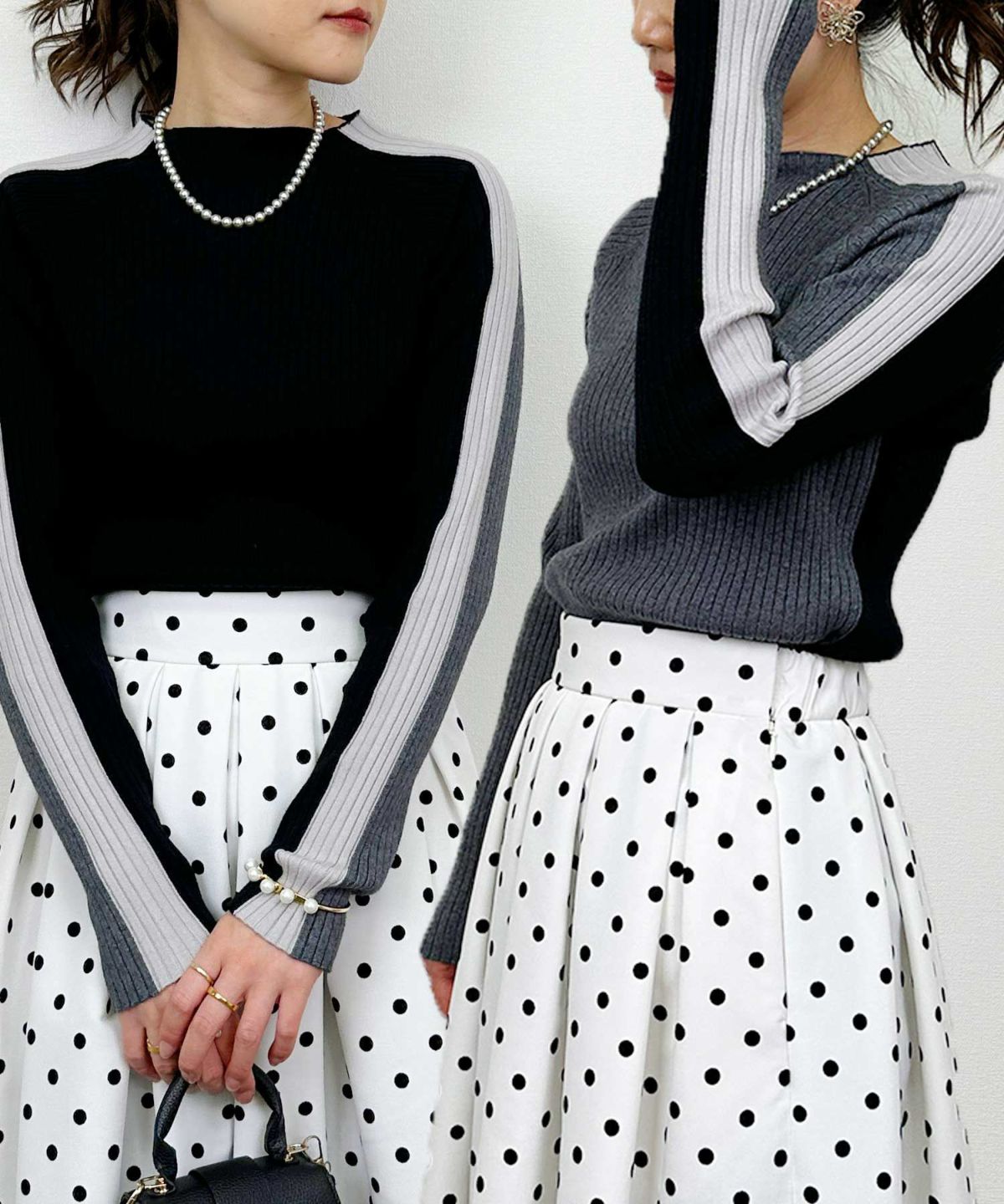 model：H164　着用サイズ：M　ブラック