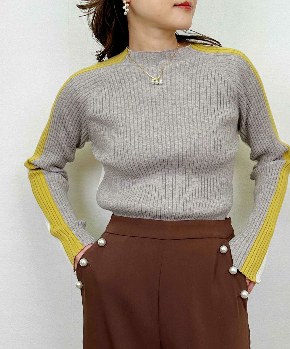 model：H164　着用サイズ：M　アイボリー　2WAY