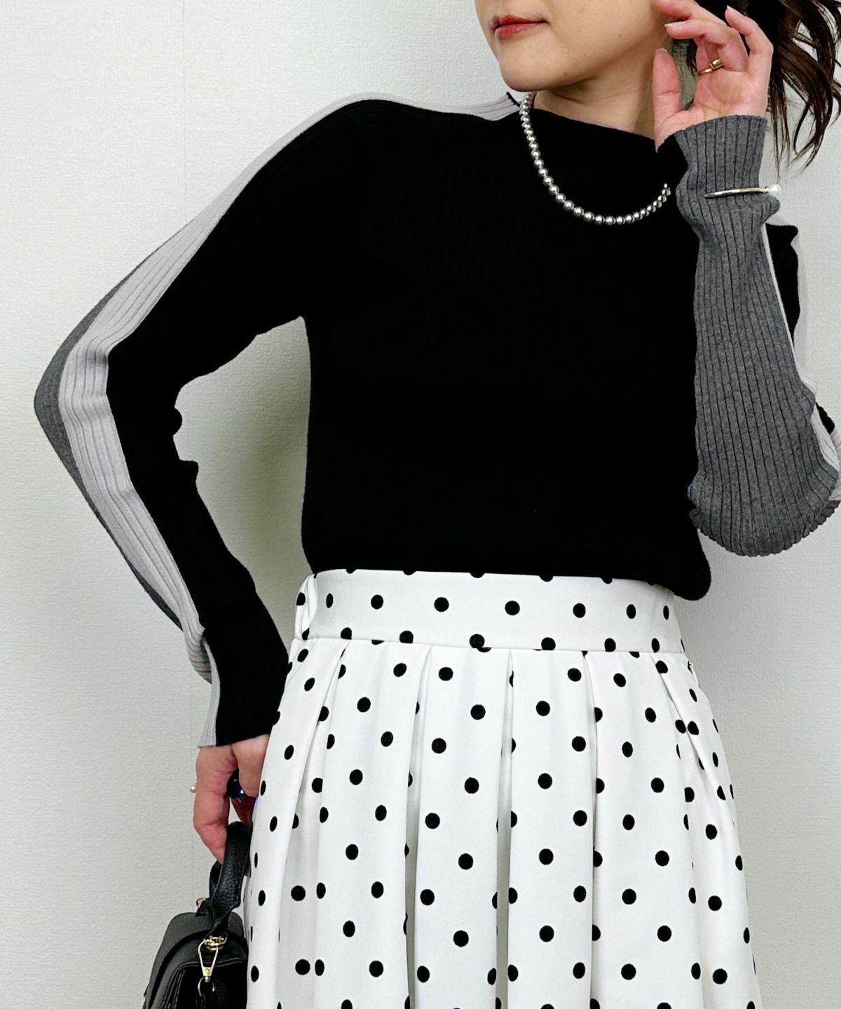 model：H164　着用サイズ：M　ブラック