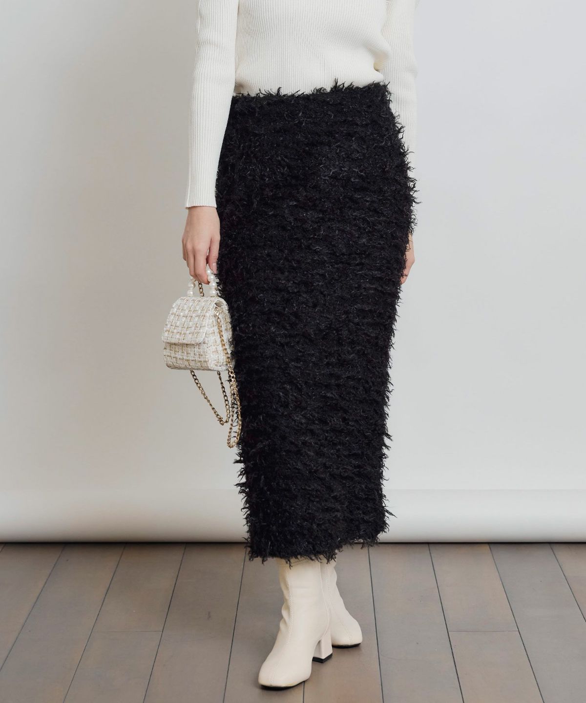 model：H155　着用サイズ：M　ブラック