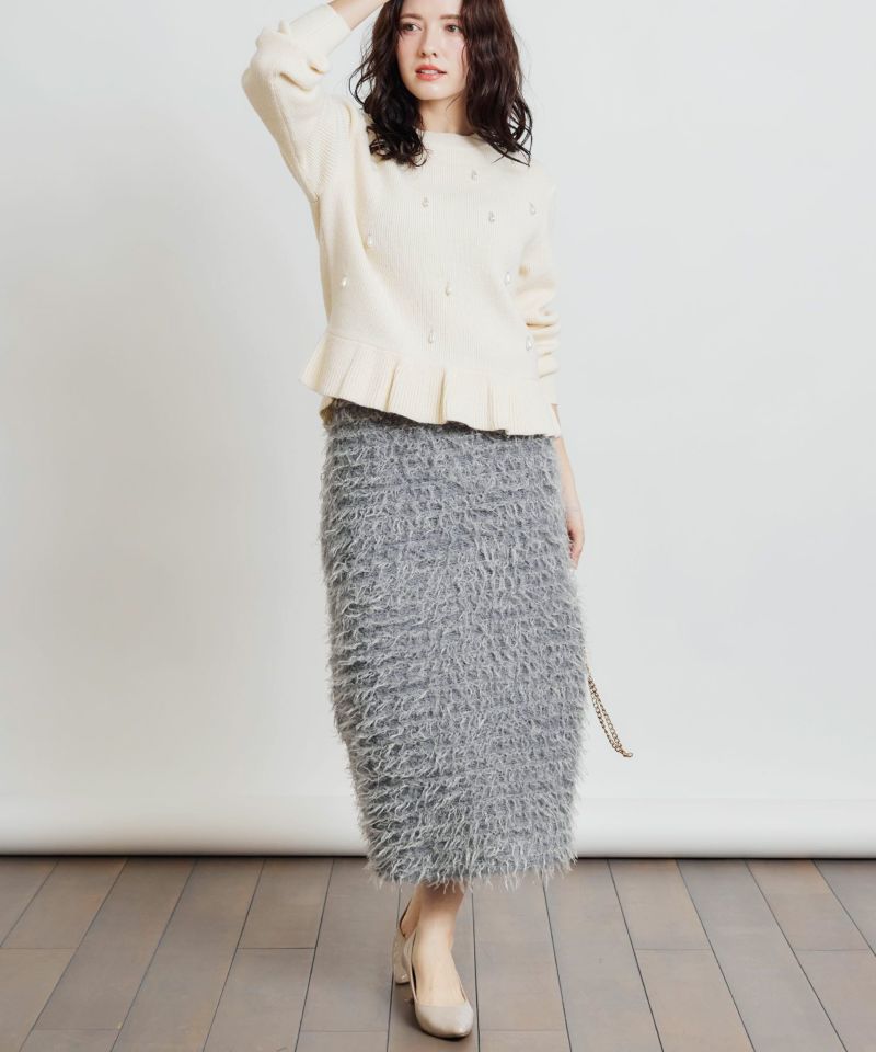 model：H155　着用サイズ：M　ライトグレー