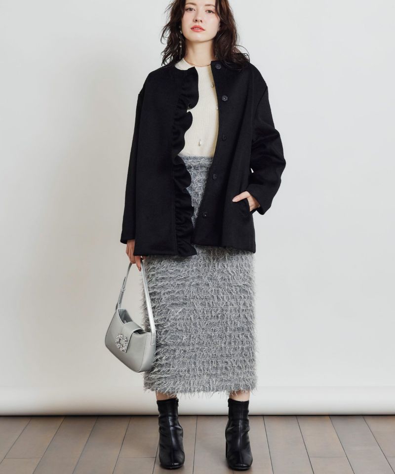 model：H155　着用サイズ：M　ライトグレー