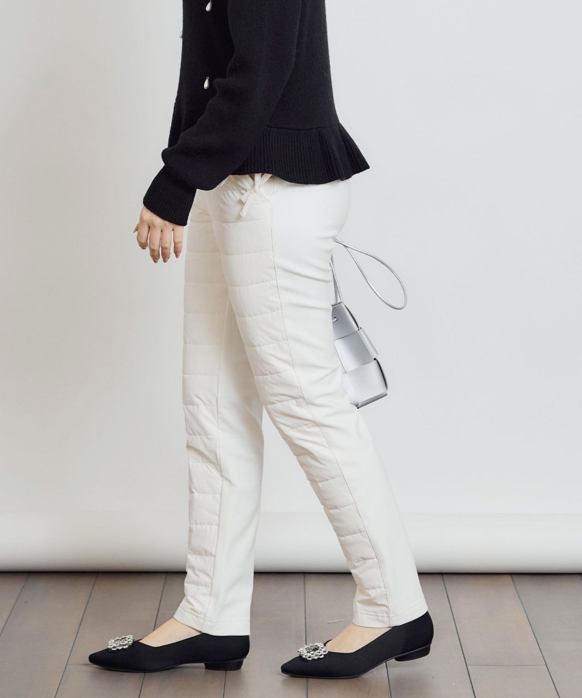 model：H155　着用サイズ：S　オフホワイト